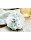 Éponge de Bain Personnalisée Fleur de Douche PUF Matières : polyéthylène (PE) Couleurs : blanc cadeau entreprise pas cher