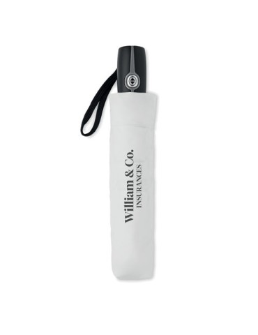 Parapluie automatique tempête personnalisé GENTLEMEN Matières : métal Couleurs : blanc cadeau affaires élégant
