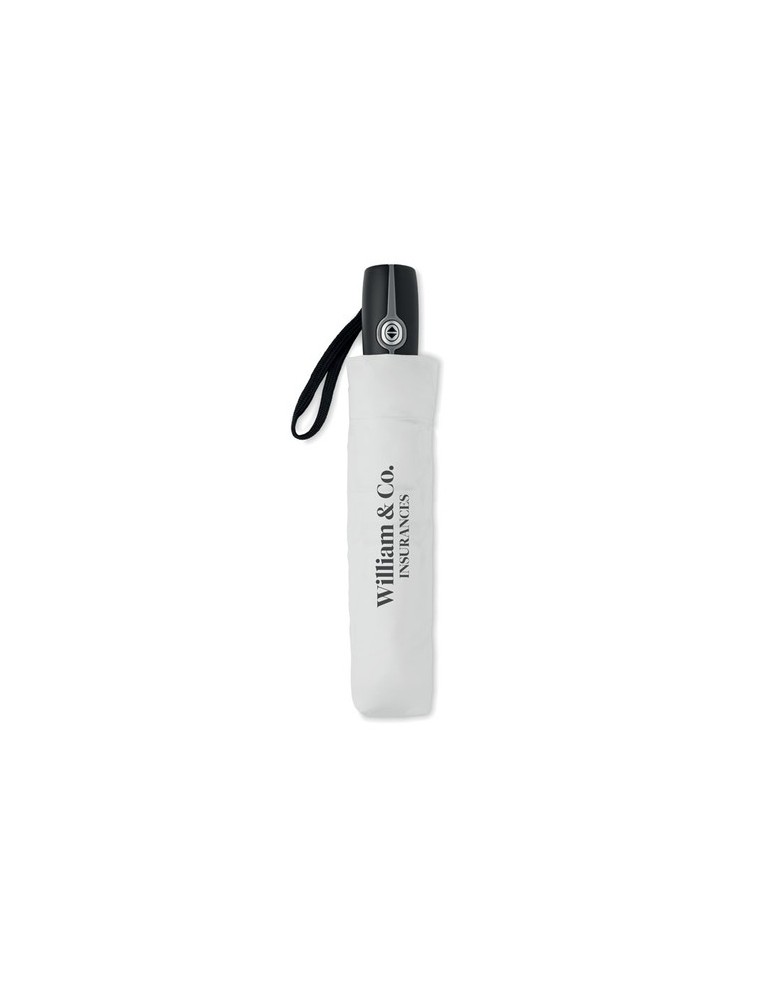 Parapluie automatique tempête personnalisé GENTLEMEN Matières : métal Couleurs : blanc cadeau affaires élégant