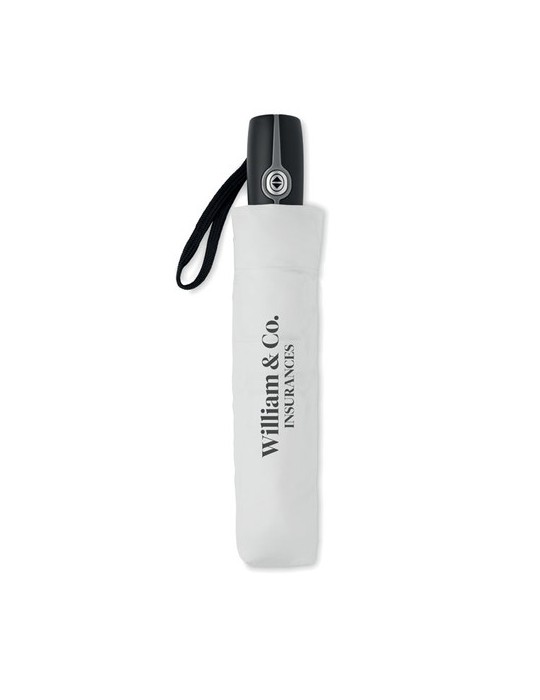 Parapluie automatique tempête personnalisé GENTLEMEN Matières : métal Couleurs : blanc cadeau affaires élégant