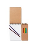 Set de coloriage personnalisé avec bloc COLOPAD pas cher Matières : papier Couleurs : beige personnalisable avec votre logo