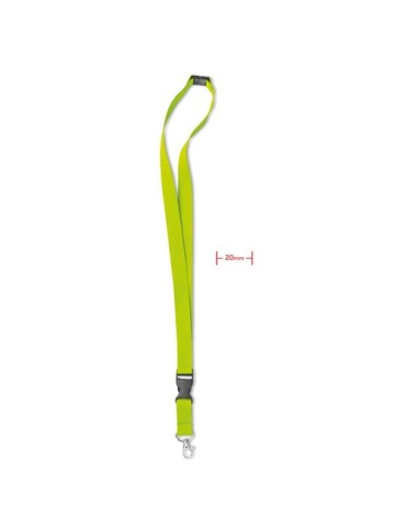 Tour de Cou Personnalisé 20 mm pour vos événements - LANY Matières : PET Couleurs : vert citron