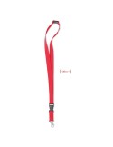 Tour de Cou Personnalisé 20 mm pour vos événements - LANY Matières : PET Couleurs : rouge livraison express 24h 48h
