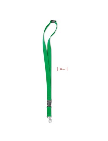 Tour de Cou Personnalisé 20 mm pour vos événements - LANY Matières : PET Couleurs : vert impression haute définition
