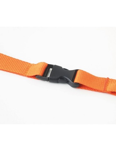 Tour de Cou Personnalisé 20 mm pour vos événements - LANY Matières : PET Couleurs : orange goodies entreprise design