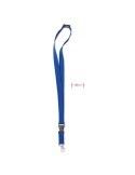 Tour de Cou Personnalisé 20 mm pour vos événements - LANY Matières : PET Couleurs : bleu royal personnalisable avec votre logo
