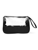 Trousse de Toilette Personnalisée Éco-responsable Pratique PLAS Matières : PET Couleurs : noir personnalisable avec votre logo