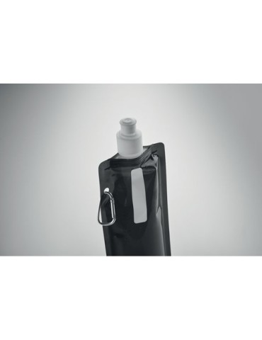 Gourde Pliable Éco-responsable et Pratique Personnalisée - GATES Matières : PET Couleurs : noir objet promotionnel éco-responsab