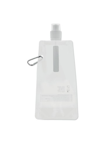 Gourde Pliable Éco-responsable et Pratique Personnalisée - GATES Matières : PET Couleurs : blanc cadeau entreprise pas cher