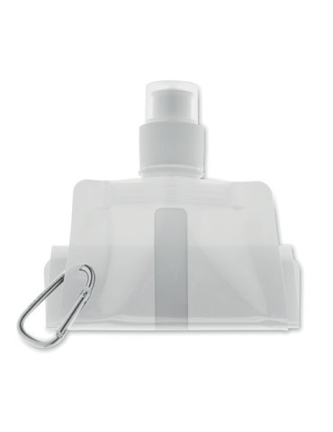 Gourde Pliable Éco-responsable et Pratique Personnalisée - GATES Matières : PET Couleurs : blanc accessoire événementiel unique