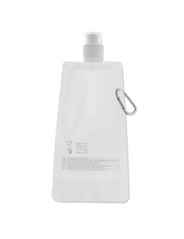 Gourde Pliable Éco-responsable et Pratique Personnalisée - GATES Matières : PET Couleurs : blanc cadeau entreprise pas cher