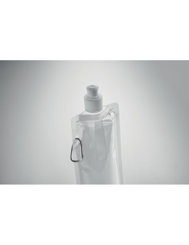 Gourde Pliable Éco-responsable et Pratique Personnalisée - GATES Matières : PET Couleurs : blanc livraison express 24h 48h