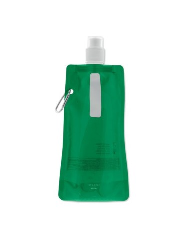 Gourde Pliable Éco-responsable et Pratique Personnalisée - GATES Matières : PET Couleurs : vert transparent cadeau client origin