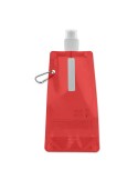Gourde Pliable Éco-responsable et Pratique Personnalisée - GATES Matières : PET Couleurs : rouge transparent impression haute dé