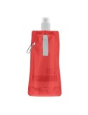 Gourde Pliable Éco-responsable et Pratique Personnalisée - GATES Matières : PET Couleurs : rouge transparent objet publicitaire 