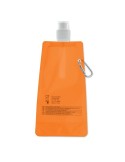 Gourde Pliable Éco-responsable et Pratique Personnalisée - GATES Matières : PET Couleurs : orange transparent objet promo petit 