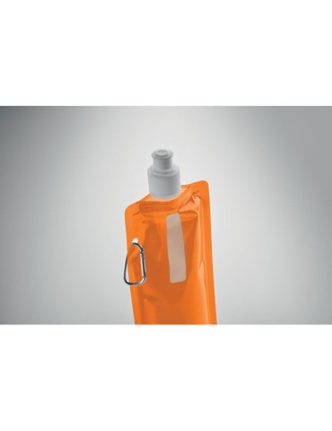 Gourde Pliable Éco-responsable et Pratique Personnalisée - GATES Matières : PET Couleurs : orange transparent accessoire événeme