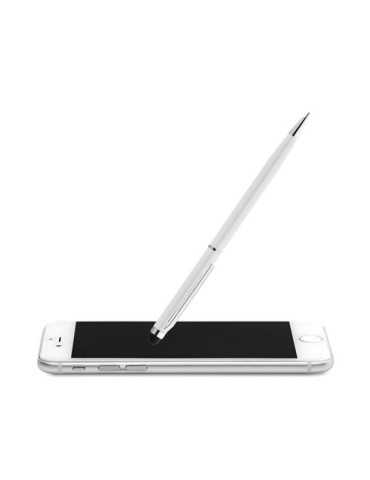 Stylo-stylet pratique et publicitaire NEILO TOUCH Matières : métal Couleurs : blanc accessoire événementiel unique