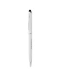 Stylo-stylet pratique et publicitaire NEILO TOUCH Matières : métal Couleurs : blanc marquage couleur éclatante