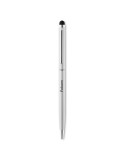 Stylo-stylet pratique et publicitaire NEILO TOUCH Matières : métal Couleurs : argenté mat impression logo haute qualité