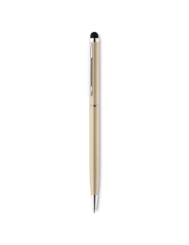Stylo-stylet pratique et publicitaire NEILO TOUCH Matières : métal Couleurs : champagne objet publicitaire robuste