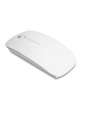 Souris sans fil personnalisée CURVY pour objets publicitaires Matières : ABS Couleurs : blanc personnalisable avec votre logo