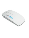 Souris sans fil personnalisée CURVY pour objets publicitaires Matières : ABS Couleurs : blanc livraison express 24h 48h