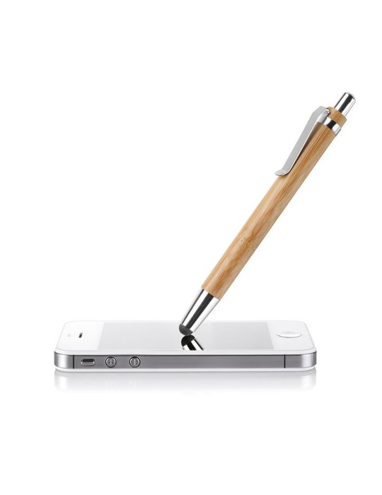Stylo à bille  en bambou personnalisé BYRON Matières : bambou Couleurs : bois personnalisable avec votre logo