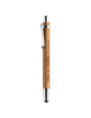 Stylo à bille  en bambou personnalisé BYRON Matières : bambou Couleurs : bois goodies publicitaire événementiel