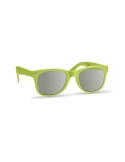 Lunettes de soleil personnalisées UV protectrices AMERICA Matières : Polycarbonate (PC) Couleurs : vert citron