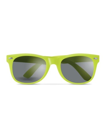 Lunettes de soleil personnalisées UV protectrices AMERICA Matières : Polycarbonate (PC) Couleurs : vert citron accessoire événem