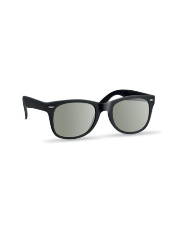 Lunettes de soleil personnalisées UV protectrices AMERICA Matières : Polycarbonate (PC) Couleurs : noir cadeau collaborateur pre