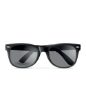Lunettes de soleil personnalisées UV protectrices AMERICA Matières : Polycarbonate (PC) Couleurs : noir marquage couleur éclatan