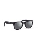 Lunettes de soleil personnalisées UV protectrices AMERICA Matières : Polycarbonate (PC) Couleurs : noir marquage laser ultra pré