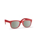 Lunettes de soleil personnalisées UV protectrices AMERICA Matières : Polycarbonate (PC) Couleurs : rouge impression haute défini