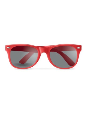 Lunettes de soleil personnalisées UV protectrices AMERICA Matières : Polycarbonate (PC) Couleurs : rouge objet publicitaire robu