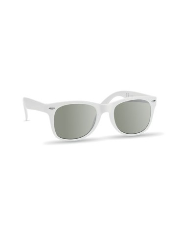 Lunettes de soleil personnalisées UV protectrices AMERICA Matières : Polycarbonate (PC) Couleurs : blanc goodies publicitaire év