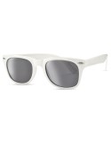 Lunettes de soleil personnalisées UV protectrices AMERICA Matières : Polycarbonate (PC) Couleurs : blanc personnalisation sur me