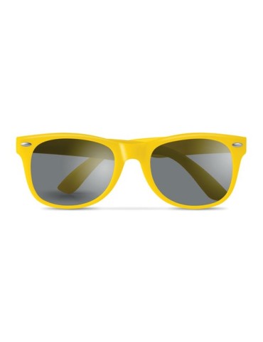 Lunettes de soleil personnalisées UV protectrices AMERICA Matières : Polycarbonate (PC) Couleurs : jaune personnalisation rapide