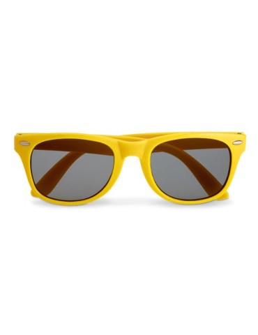 Lunettes de soleil personnalisées UV protectrices AMERICA Matières : Polycarbonate (PC) Couleurs : jaune objet promo petit budge