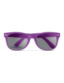 Lunettes de soleil personnalisées UV protectrices AMERICA Matières : Polycarbonate (PC) Couleurs : violet impression logo haute 