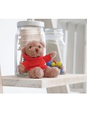 Ours en peluche personnalisé avec t-shirt - JOHNNY Matières : PET Couleurs : rouge cadeau affaires élégant
