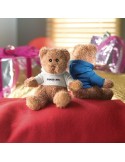 Ours en peluche personnalisé avec t-shirt - JOHNNY Matières : PET Couleurs : blanc goodies personnalisé en stock