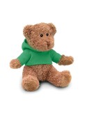 Ours en peluche personnalisé avec t-shirt - JOHNNY Matières : PET Couleurs : vert personnalisation rapide en France