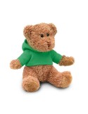 Ours en peluche personnalisé avec t-shirt - JOHNNY Matières : PET Couleurs : vert impression logo haute qualité