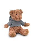 Ours en peluche personnalisé avec t-shirt - JOHNNY Matières : PET Couleurs : gris livraison express 24h 48h