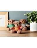 Ours en peluche personnalisé avec t-shirt - JOHNNY Matières : PET Couleurs : orange personnalisable avec votre logo