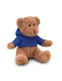 Ours en peluche personnalisé avec t-shirt - JOHNNY Matières : PET Couleurs : bleu impression haute définition