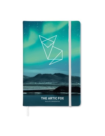 Carnet A5 Ligné Personnalisé - 96 Pages ARCONOT Matières : papier Couleurs : blanc goodies personnalisé en stock