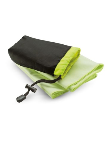 Serviette de sport personnalisée en éponge - DRYE Matières : PET Couleurs : vert personnalisable avec votre logo